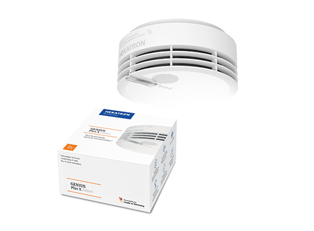 Hekatron Genius Plus X Edition 2021 - Smoke detector including radio module  - 1 pack -  Exclusice - multilingual